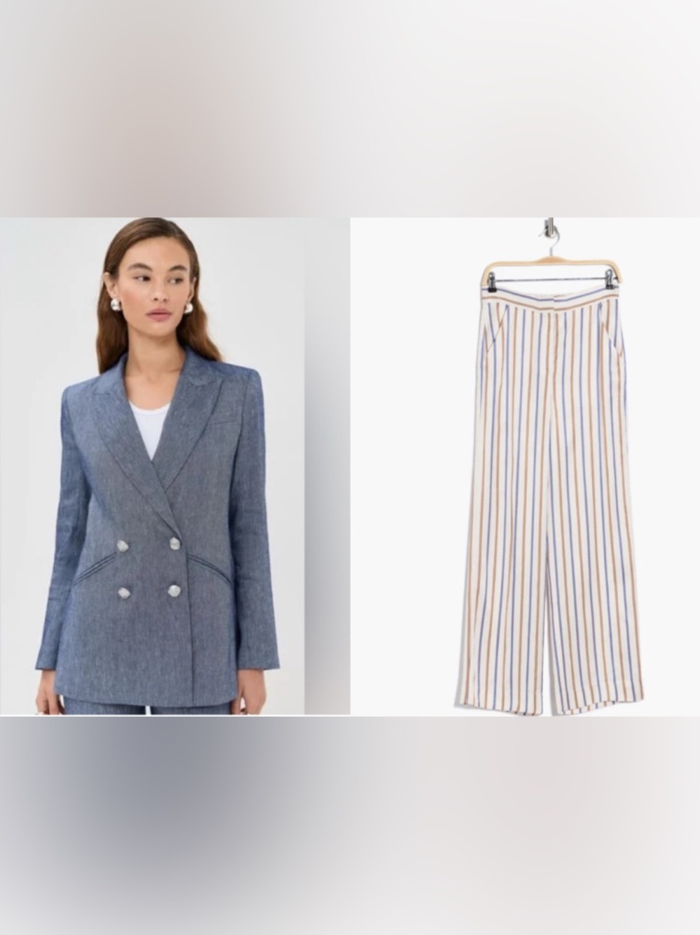 Veronica Beard Suit: Dale Blazer Dickey & Girgore Stripe Pants Sz 6 NWT $1,193
